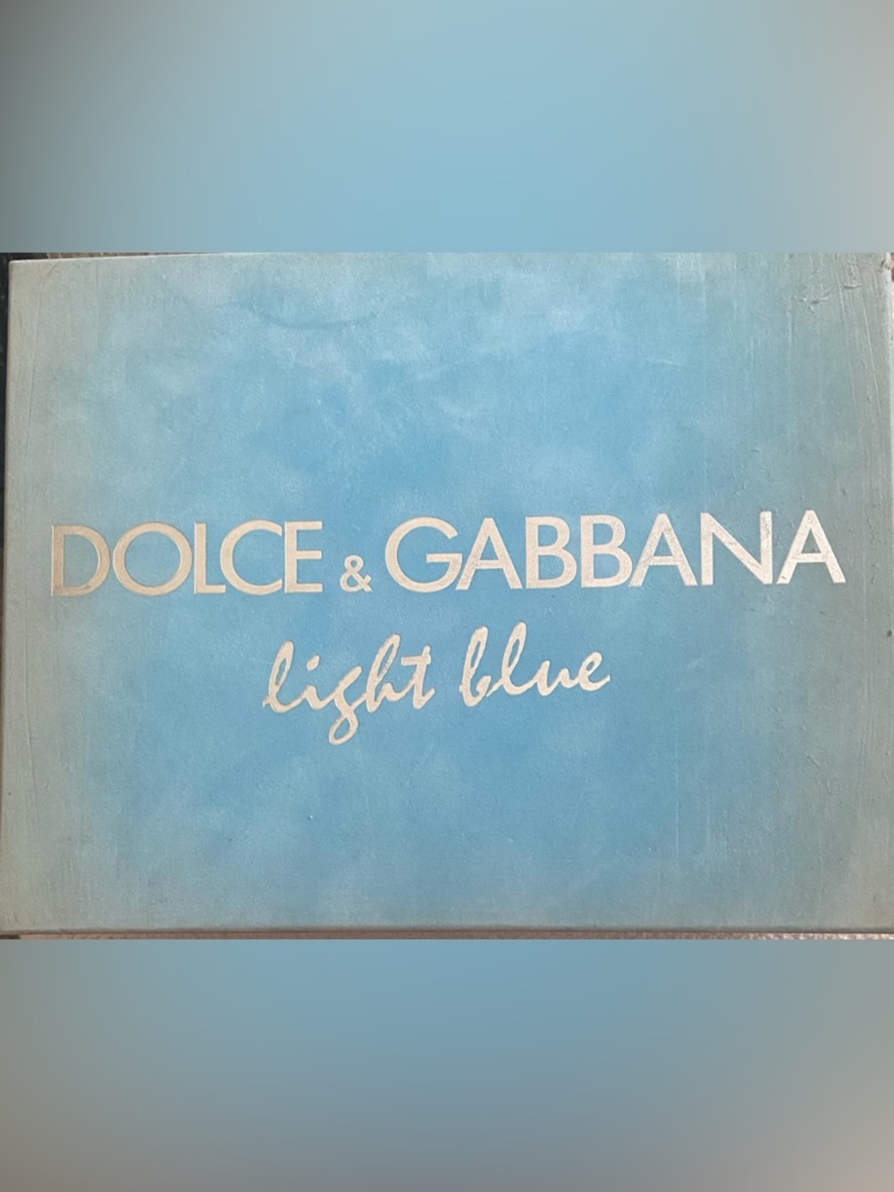 DOLCE & GABBANA Light Blue and Silver Box (empty)